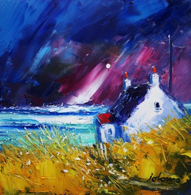 Storm passing South Uist 12x12